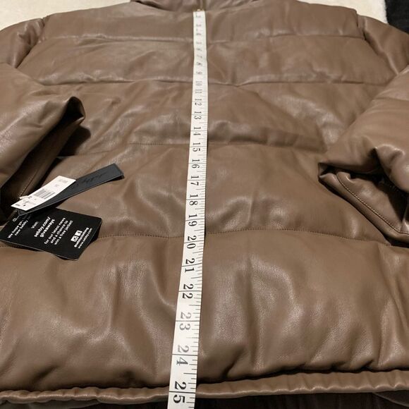 New Sebby Collection Brown Puffer Womens Full Zip Jacket Size 3X Plus - Picture 8 of 8